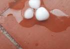Cayó granizo y se registró un intenso chaparrón en Paraná, Santa Fe y Córdoba.