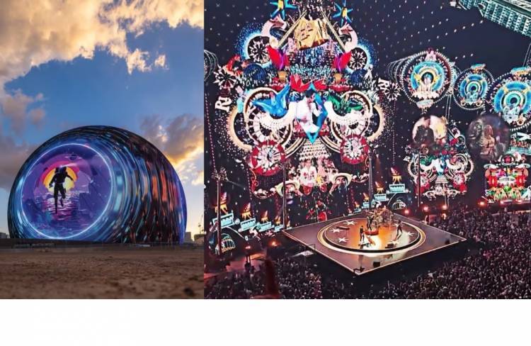 U2 estrenó la impresionante esfera de Las Vegas: así es un show por dentro.