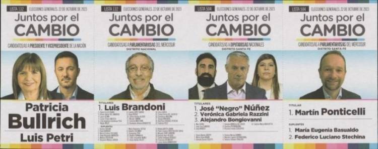 Elecciones 2023: las cinco boletas que estarán este domingo en el cuarto oscuro.